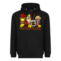 Black tis' the season softball coffee cups Heavyweight Hoodie - Zillion Design Studio