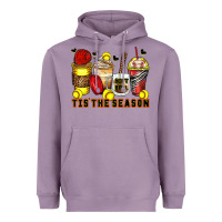 Lavender tis' the season softball coffee cups Heavyweight Hoodie - Zillion Design Studio
