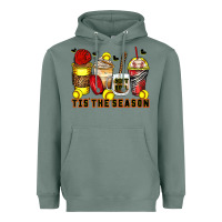Sage tis' the season softball coffee cups Heavyweight Hoodie - Zillion Design Studio
