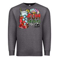 Charcoal Heather sweet summer time Premium Sweatshirt - SublimationCraftShop