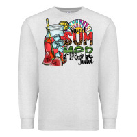 Oatmeal Heather sweet summer time Premium Sweatshirt - SublimationCraftShop