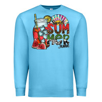 Ocean Blue sweet summer time Premium Sweatshirt - SublimationCraftShop