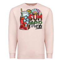 Pale Pink sweet summer time Premium Sweatshirt - SublimationCraftShop
