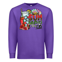 Purple sweet summer time Premium Sweatshirt - SublimationCraftShop