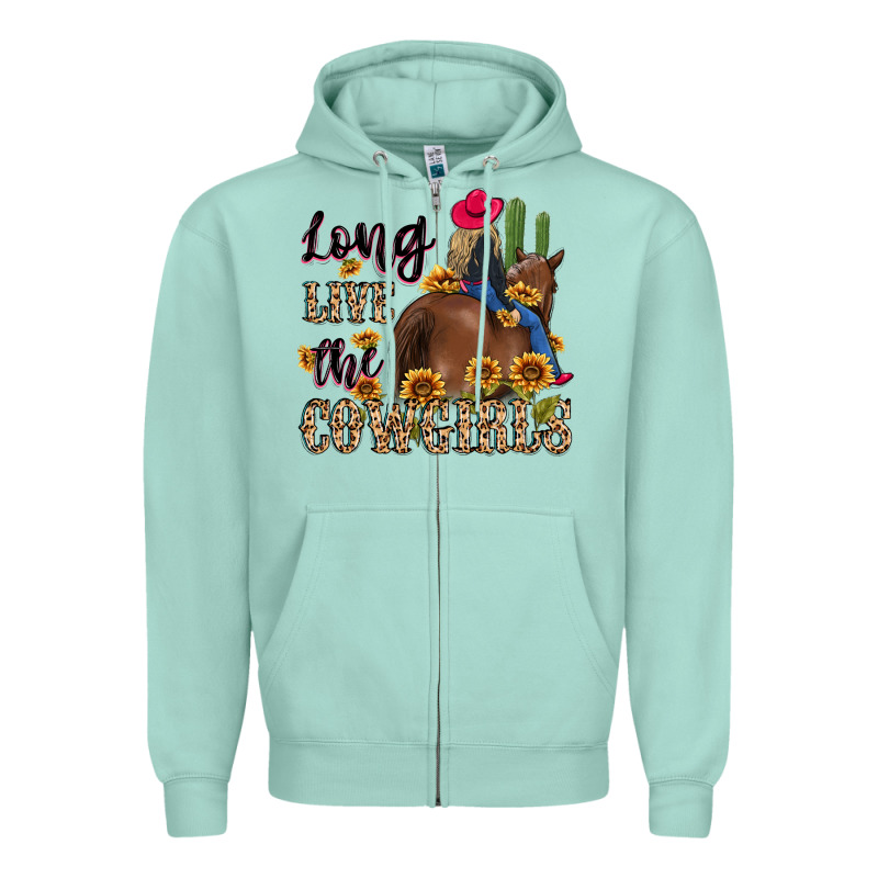 Long Live The Cowgirls Zipper Hoodie by MaliasSmallBusiness | Teevron