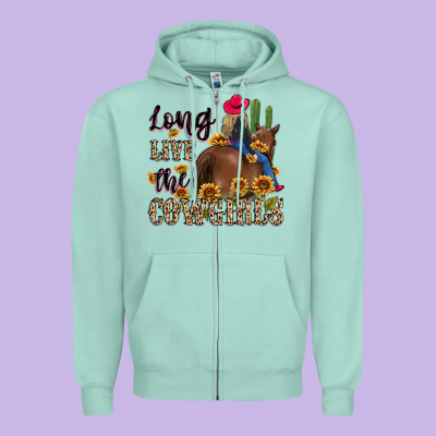 Zipper Hoodie long live the cowgirls
