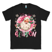 Black pink santa 'tis the season Classic Tee - MaliasSmallBusiness