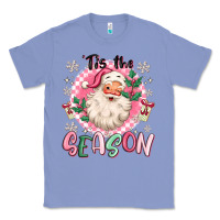 Colony Blue pink santa 'tis the season Classic Tee - MaliasSmallBusiness