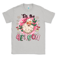 Moon Dust pink santa 'tis the season Classic Tee - MaliasSmallBusiness