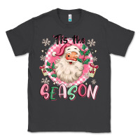 Smoke pink santa 'tis the season Classic Tee - MaliasSmallBusiness
