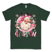 Sports Green pink santa 'tis the season Classic Tee - MaliasSmallBusiness