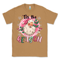 Toasted Coconut pink santa 'tis the season Classic Tee - MaliasSmallBusiness
