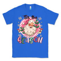 True Royal pink santa 'tis the season Classic Tee - MaliasSmallBusiness