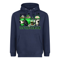 Navy tis' the season soccer coffee cups Heavyweight Hoodie - Zillion Design Studio