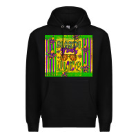 Black mardi gras dude Premium Hoodie - Artiststas