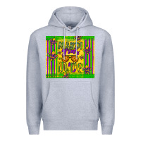 Heather Grey mardi gras dude Premium Hoodie - Artiststas