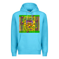 Ocean Blue mardi gras dude Premium Hoodie - Artiststas