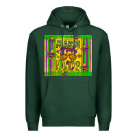 Sports Green mardi gras dude Premium Hoodie - Artiststas