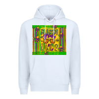 White mardi gras dude Premium Hoodie - Artiststas
