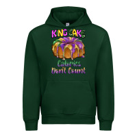 Forest Green mardi gras king cage calories don't count Urban Hoodie - BarkalooDesign