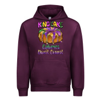 Mauve Wine mardi gras king cage calories don't count Urban Hoodie - BarkalooDesign