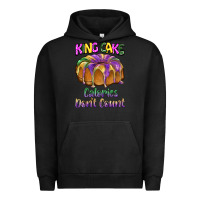 Pigment Black mardi gras king cage calories don't count Urban Hoodie - BarkalooDesign