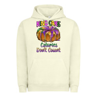 Pigment Pistachio mardi gras king cage calories don't count Urban Hoodie - BarkalooDesign