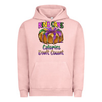 Pigment Salmon mardi gras king cage calories don't count Urban Hoodie - BarkalooDesign