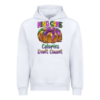 White mardi gras king cage calories don't count Urban Hoodie - BarkalooDesign