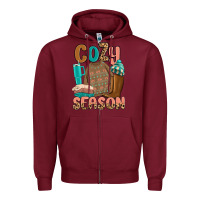 Burgundy cozy season Zipper Hoodie - MaliasSmallBusiness