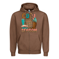 Chestnut cozy season Zipper Hoodie - MaliasSmallBusiness