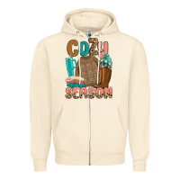 Sandshell cozy season Zipper Hoodie - MaliasSmallBusiness