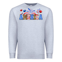 Heather Grey Western America Premium Sweatshirt - Neo Western
