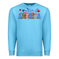 Ocean Blue Western America Premium Sweatshirt - Neo Western
