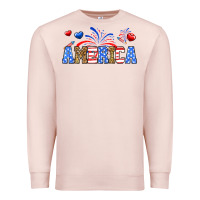 Pale Pink Western America Premium Sweatshirt - Neo Western