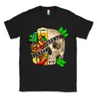 Black skull crawfish season Classic Tee - FaDigitalArtStudio
