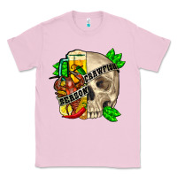 Bubblegum Pink skull crawfish season Classic Tee - FaDigitalArtStudio