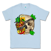 Dusty Blue skull crawfish season Classic Tee - FaDigitalArtStudio