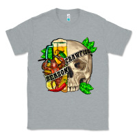Heather Grey skull crawfish season Classic Tee - FaDigitalArtStudio