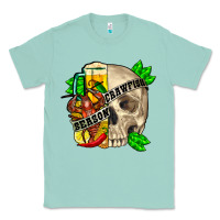 Seafoam skull crawfish season Classic Tee - FaDigitalArtStudio