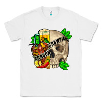 White skull crawfish season Classic Tee - FaDigitalArtStudio