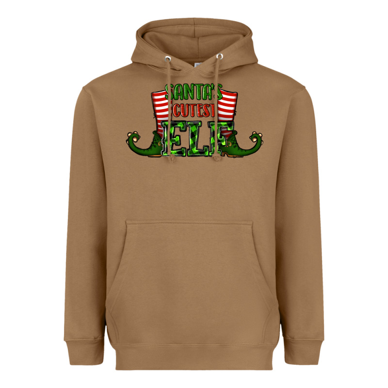 Santa's Cutest Elf Christmas Heavyweight Hoodie by RanaPortraitStore | Teevron