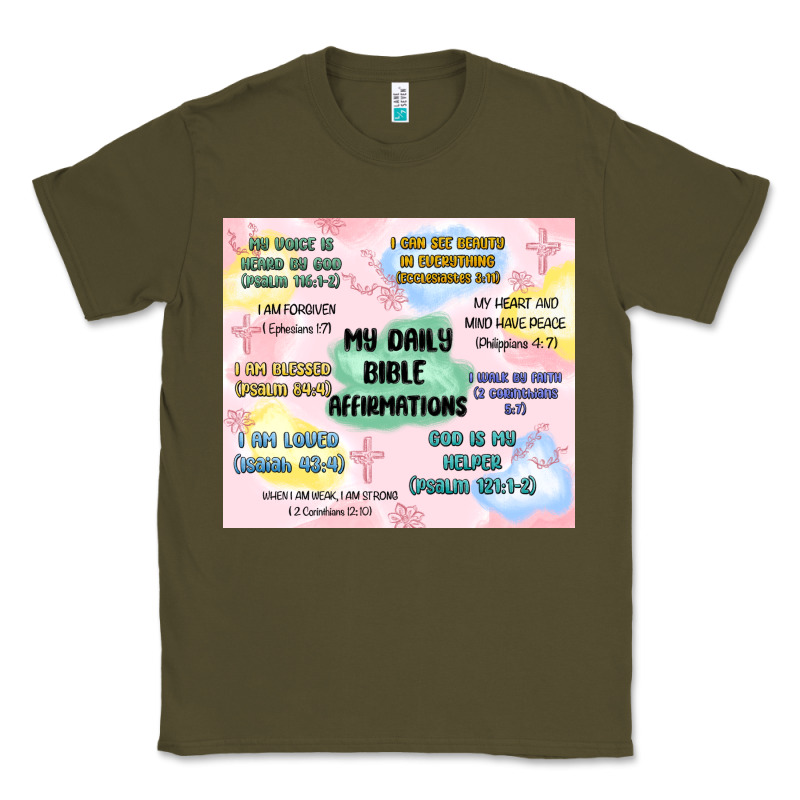 Daily Bible Affirmations Classic Tee by MaliasSmallBusiness | Teevron