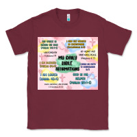 Burgundy daily bible affirmations Classic Tee - MaliasSmallBusiness