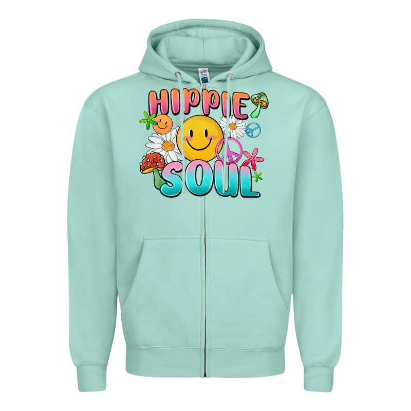 Hippie Soul Zipper Hoodie by MaliasSmallBusiness | Teevron