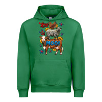 Emerald red white moo farm animals 4th of july Urban Hoodie - LillyAllenDesigns