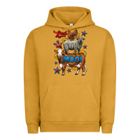 Pigment Peanut Butter red white moo farm animals 4th of july Urban Hoodie - LillyAllenDesigns