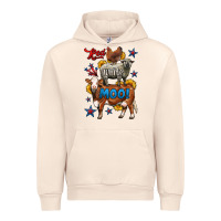 Sandshell red white moo farm animals 4th of july Urban Hoodie - LillyAllenDesigns