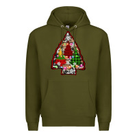 Army Green arrowhead christmas trees Premium Hoodie - AdoDesignShop