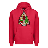 Cardinal arrowhead christmas trees Premium Hoodie - AdoDesignShop